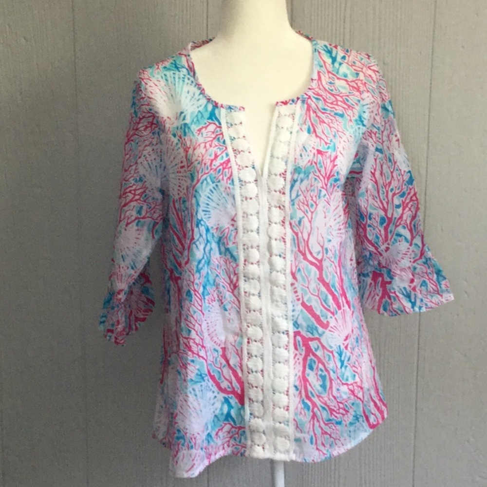 Casey Key Embroidered Coverup/Tunic Worn Once!